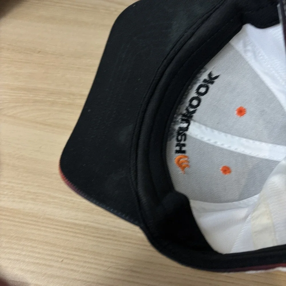 Hankook Hat Cap Strap Back White Black Orange Racing Embroidered Mens One Size